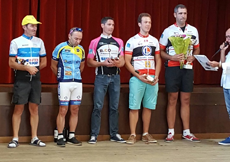 Le 25/09/16 ST MICHEL DE RIVIERE(24) Victoire d'Adrien Berthomme (AC4B) en 2 ème cat ---- 3 ème Quentin Marcadier (AC4B) en 2 ème cat.