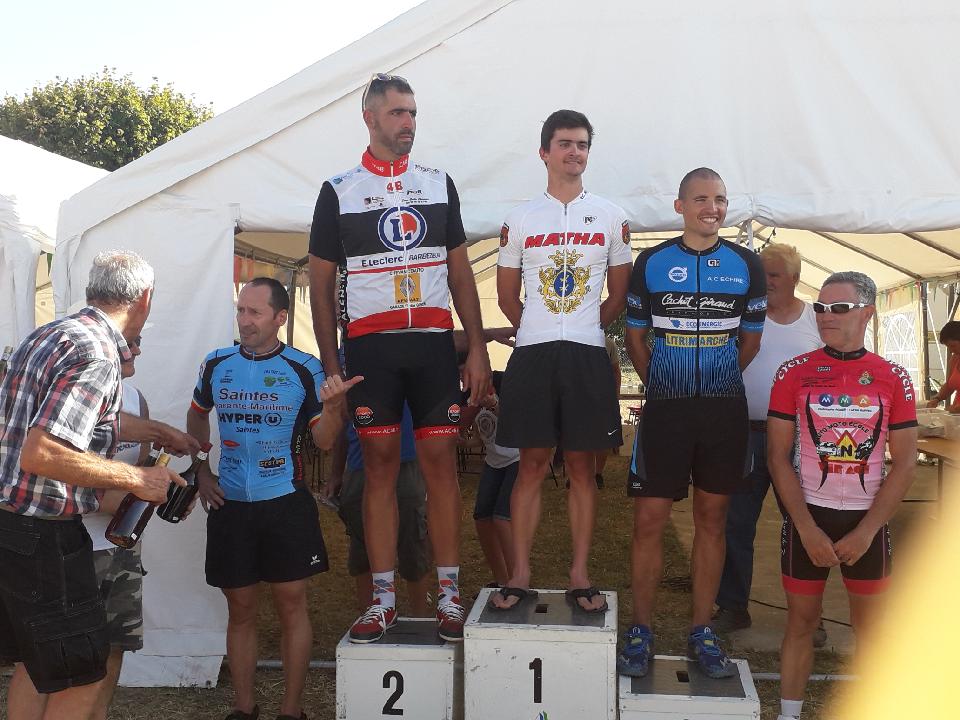 Le 06/08/18 MATHA (17). 2 ème Adrien Berthomme (AC4B) en 2 ème cat