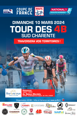 Affiche Tour des 4B Sud Charente 2024
