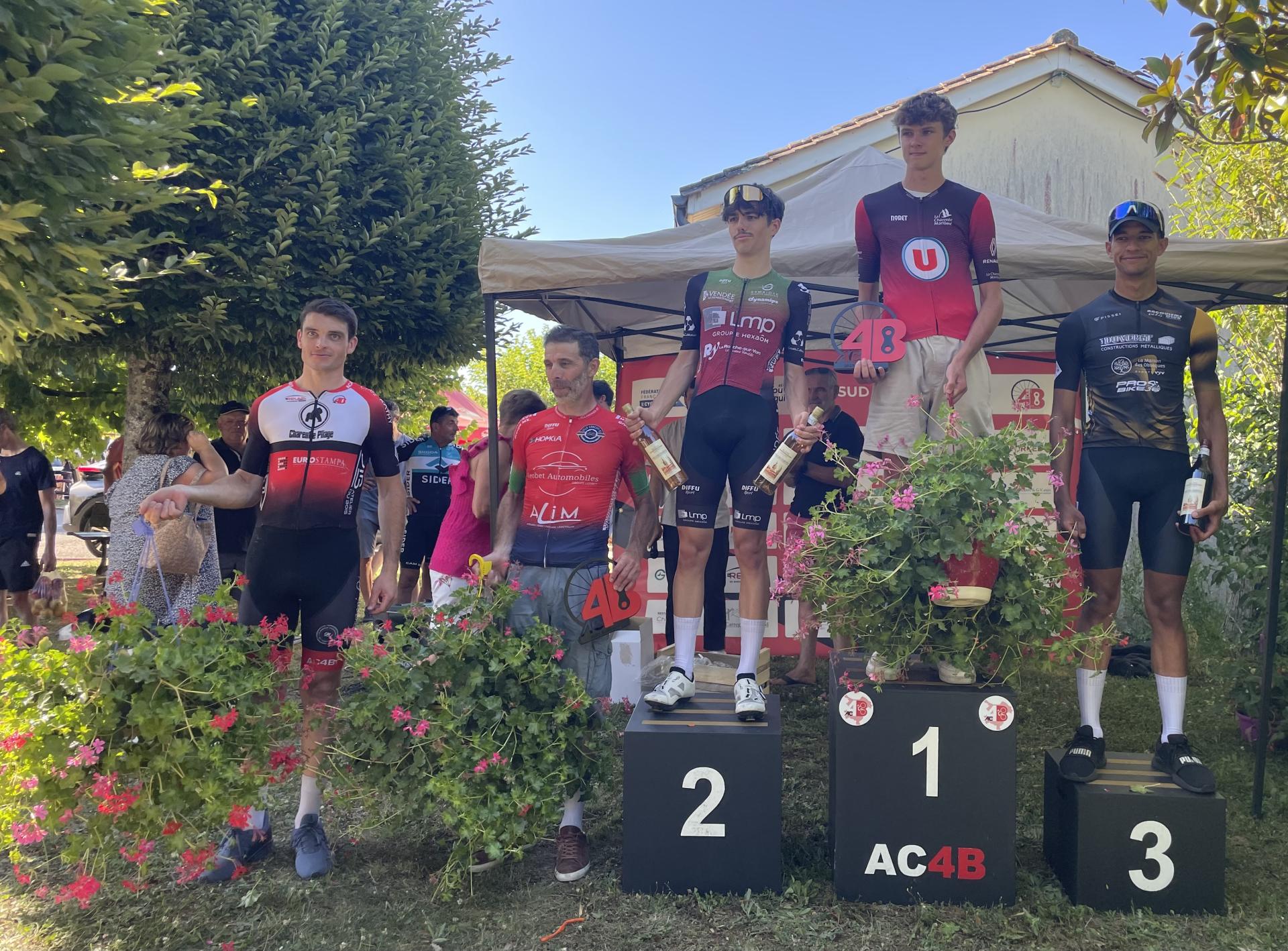 Le 28 JUIN 2025 REIGNAC (16) COURSE CYCLISTE DE LA ST JEAN (AC4B)OPEN 2 3 + ACCESS 1 2 3 4